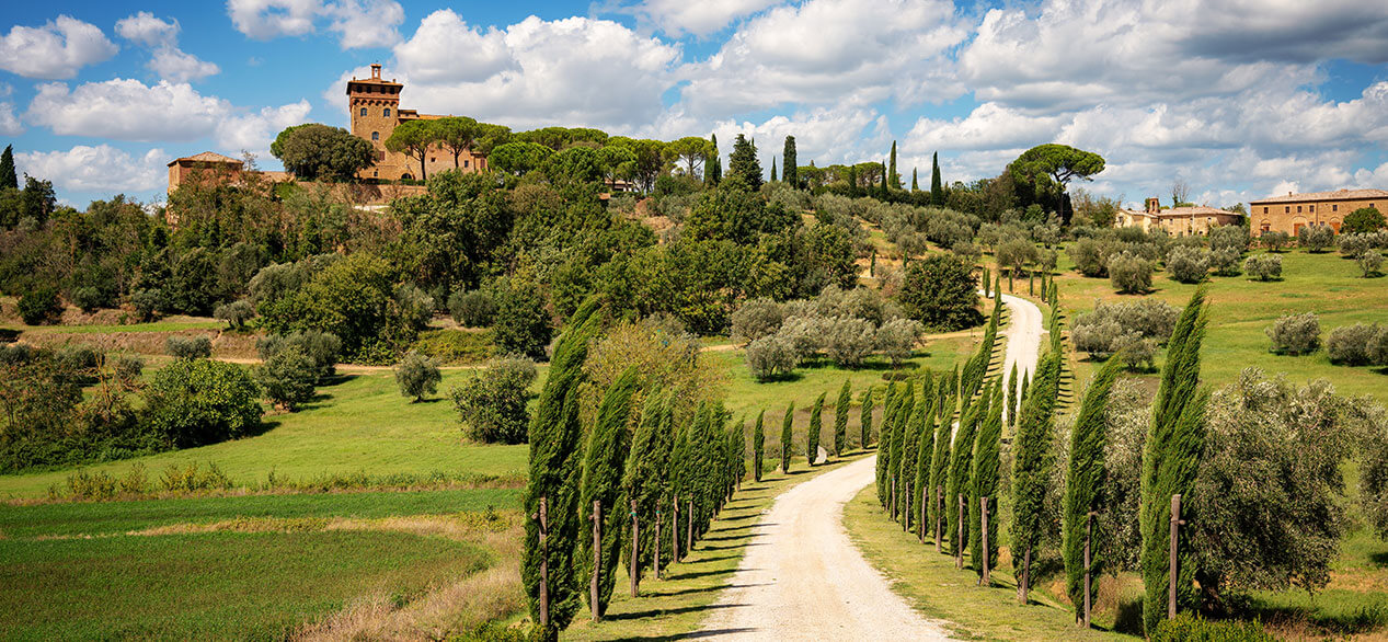 Pienza, toscana, italia, paisaje de la toscana