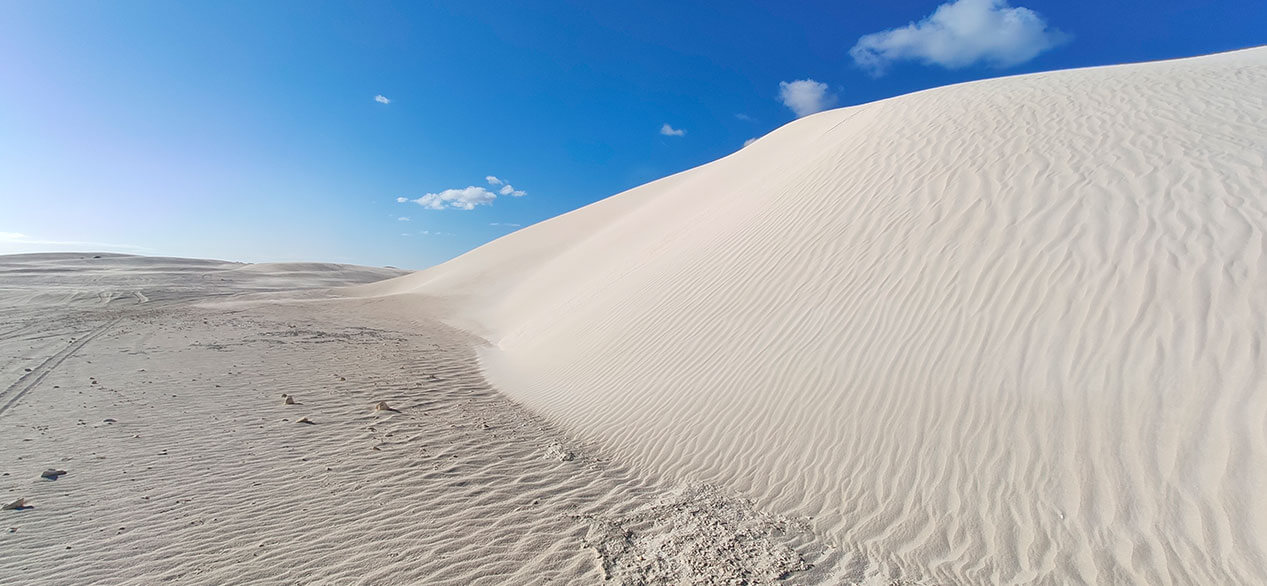 Dunas de arena blanca australia occidental