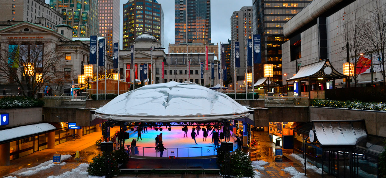 A downtown view, Robson square